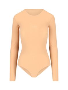 73% polyamide, 27% elastane Valentino Clothing, Square Neck Bodysuit, White Long Sleeve Top, Women Outfit, Full Look, Mm6 Maison Margiela, Long Sleeve Bodysuit, Valentino Garavani, Women Collection