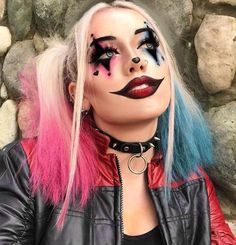 Harley Quinn Make-up, Fairy Masquerade, Pretty Costumes, Carnival Vintage, Pelottava Halloween