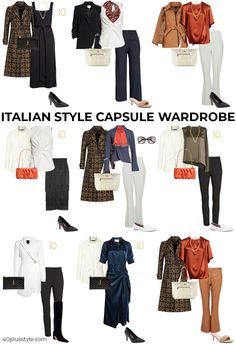 Italian Fashion Fall 2023, Italian Style Women Winter, Italian Style Fashion Women Fall Winter, Italian Capsule Wardrobe Fall, Italian Casual Fashion Women, Italy Capsule Wardrobe Fall, Italian Outfits Women Winter, Italian Women Style Over 40, Italy Capsule Wardrobe