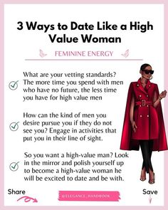 a woman wearing a red cape and black pants with the words 3 ways to date like a