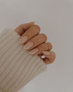 Classic Nails, Cute Gel Nails, Neutral Nails, Bridal Nails, Minimalist Nails, Nail Art Ideas, Fire Nails, Pretty Acrylic Nails