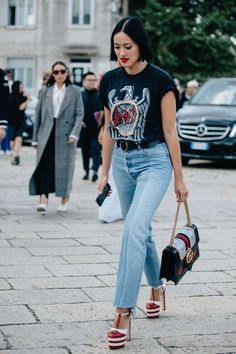 Tiffany Hsu, Milan Street Style, All Jeans, Grunge Look, 90s Grunge, Soft Grunge, Grunge Style