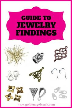 the ultimate guide to jewelry findings for all types of rings, earrings and pendants