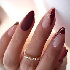 Are you looking for cute fall nails that you can recreate in the salon? If so, you need to see this post! Long Press On Nails, Nagel Tips, Manicure Tips, Her Nails, Fake Nails With Glue, Thanksgiving Nails, Nail Art Kit, Stick On Nails