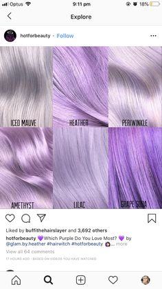 Lavender Hair Color: Bold and Beautiful Lilac Grey Hair, Lavender Hair Color Ideas, Lavender Grey Hair, Silver Purple Hair, Purple Grey Hair, Pink Short Hair, Blonde Hair Colour Shades, Lilac Hair Color, Lavender Hair Colors