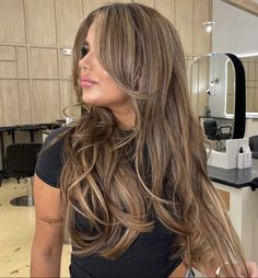 Honey Brunette, Highlights Curly Hair, Mode Turban, Brown Hair With Blonde Highlights