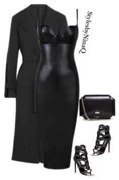 "Untitled #690" by nina-quaranta ❤ liked on Polyvore featuring Ivy Kirzhner and Givenchy Slytherin Fashion, Glamour Outfit, Black And Black, Woman Suit, Woman Suit Fashion, Fashion Business Casual, Black Everything, Date Night Outfits, Fashion Victim