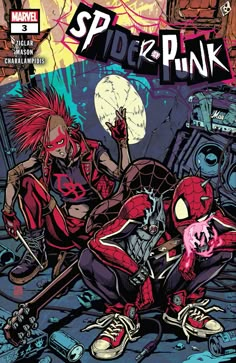 the cover to spider - man and pink