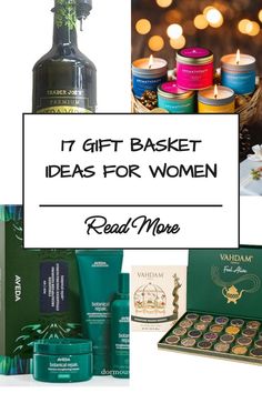 gifts for women with candles, soaps and other items