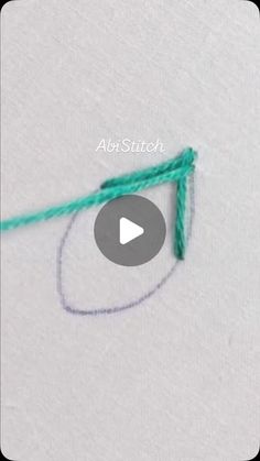 the video is showing how to do an odd stitch