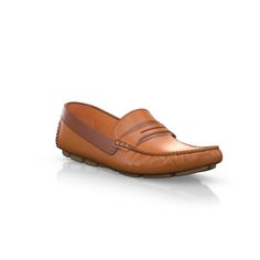 are handcrafted by individual order. Upper material is made by leather. Insole and lining materials - leather. Your new shoes will be handcrafted especially for you and delivered for free to your home or office in 1-2 weeks. Included option for free return and remake if the shoes do not fit.Only now all this is available at an exclusive price of $249.00.Proceed with you order now. Brown Calf Leather Slip-ons With Leather Lining, Brown Leather Almond Toe Slip-ons, Classic Cognac Moccasins With Round Toe, Classic Cognac Leather Loafers, Leather Moc Toe Driving Moccasins, Cognac Leather Moc Toe Loafers, Classic Swift Leather Slip-on Moccasins, Leather Lined Moccasins For Galas, Leather Moccasins With Moc Toe