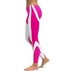 Pink Honeycomb Carbon White Leggings - Gearbunch Sporty Pink Tights For Sports, Pink Breathable Bottoms For Pilates, Breathable Pink Bottoms For Pilates, White Compression Breathable Pants, Pink Athleisure Tights For Gym, Breathable White Bottoms For Pilates, Sporty Pink Tights For Workout, White Breathable Training Pants, Breathable White Workout Pants