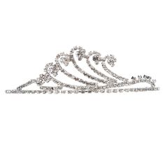 Rhinestone Wave Tiara Crown Unique Tiara, Costume Parties, Rhinestone Crown, Tiara Crown, Crown Headband, Wave Design, Tiaras And Crowns, Season 4, Costume Party