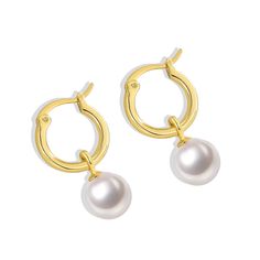 PRICES MAY VARY. ❤ Metal of earrings : brass with 14K gold plated ❤ A Beautiful Gift for Christmas Day, Valentine's Day, Birthday, Anniversaries,Engagement, Wedding, etc ❤ Promise : If any of quality problem, could exchange a new one with same type, or offer a refund directly within 30 days Aprila 14K Gold Plated Minimalist Pearl Hoop Earrings Jewelry Gift for Mother Grandma Girl Daughter Grandaughter Girlfriend Everyday Gold Huggie Pearl Earrings, Yellow Gold-plated Hoop Earrings With Pearl Charm, White Gold Plated Tarnish Resistant Hoop Earrings, White Gold-plated Tarnish-resistant Hoop Earrings, White Gold Plated Tarnish-resistant Hoop Earrings, Minimalist Yellow Gold Hoop Earrings With Pearl Charm, Gold Minimalist Huggie Earrings With Pearl Drop, Hypoallergenic Yellow Gold Huggie Pearl Earrings, Gold-plated Huggie Pearl Earrings