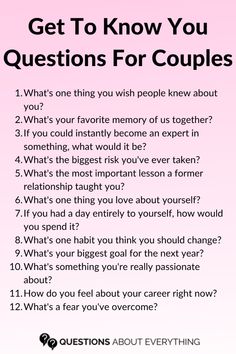 Whether you're in a new relationship or have been together for years, these get to know you questions for couples will help deepen your connection. Perfect for sparking meaningful conversations and understanding your partner on a deeper level.   Save this pin for your next date night and get ready to learn more about each other! Fun Questions For Couples, Intimate Questions For Couples, Deep Conversation Topics