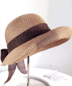 Modern Purple Bow Straw Woven Holiday Floppy Sun HatMade of fine Straw Woven.Hat Circumference: 58cm/22.62". Matches easily with daily hairstyle, dresses & Shirts Chic Brown Brimmed Boater Hat, Chic Brown Short Brim Boater Hat, Woven Sun Hat For Picnic, Chic Brown Boater Hat With Short Brim, Brimmed Boater Hat For Picnics, Brown Woven Boater Hat With Short Brim, Chic Brown Straw Hat For Day Out, Chic Brown Straw Boater Hat, Brown Brimmed Boater Hat For Vacation