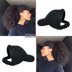 The Classic Curl Cap is the must have accessory this year! Comes with satin lining. Protect your kinks and curls, on the go, with style. The Curl Cap is very flexible to accommodate a range of head sizes from TWA and beyond. Curly Hair And Hats, Natural Hair Accessories, Long Hair Tips, Hats Black, Pelo Afro, Satin Bonnet, Glossy Hair, Afro Hair, Penteado Cabelo Curto