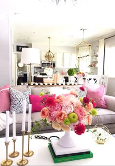 a collage of photos with flowers, cakes and shoes on display in front of the camera