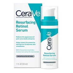 CeraVe Review: Is the Drugstore Skincare Brand Any Good? Cerave Retinol Serum, Cerave Retinol, Resurfacing Retinol Serum, Post Acne Marks, Serum For Face, Acne Cleansers, Oil Free Moisturizers, Retinol Serum