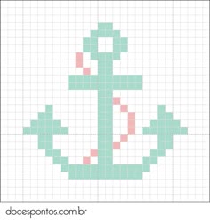 the cross stitch pattern is displayed on an iphone screen, and it appears to be made with