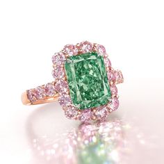 Green Diamond Rings, Green Diamonds, Pink Diamond Ring, Colored Diamond Rings, Spring Jewelry, Fancy Diamonds, Green Diamond, Green Amethyst, Boho Stil