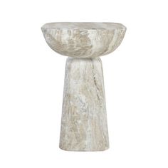 a white marble pedestal on a white background