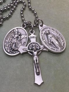 Evil Necklace, St Michael Archangel, Leo Jewelry, Protection Against Evil, Spiritual Armor, Character Symbols, Michael Archangel, Protection From Evil, Sacred Jewelry