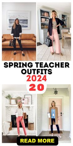 Keep it simple and stylish with our spring teacher outfits simple 2024 range. These outfits are designed for educators who prefer a no-fuss, yet fashionable look, incorporating trends like casual jeans and comfortable sneakers. Teacher Style Inspiration, Teacher Outfits Short People, Timeless Teacher Outfits, Teacher Leggings Outfit Spring, Fall 2024 Fashion Trends Teacher, Elementary School Teacher Outfits Summer, Spring 2024 Teacher Outfits, Teacher Clothes 2024, Business Casual For Teachers