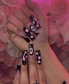 Ghostface Nails Pink, Acrylics Aesthetic, Lipgloss Quotes, Nail Ideas Designs, Acrylic Nail Designs Classy, Ballerina Acrylic Nails, French Tip Gel Nails