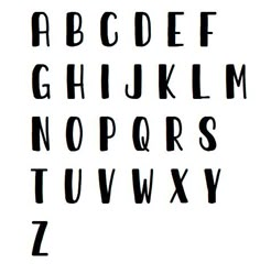 the upper and lower case of an english alphabet