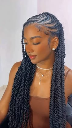 Lemon Fulani Braids, Lemon Braids, Braided Styles For Black Women, Fulani Twist, Hair Braid Patterns, Goddess Braids Hairstyles