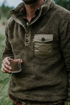 Kodiak Fleece Pullover - Birchwood Green Mens Fashion Swag, Pullovers Outfit, Mens Clothing Brands, Rugged Men, A Jacket, Mens Fashion Fall