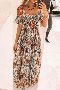 Short Sleeve Maxi Dress, Short Sleeve Maxi Dresses, Dresses Xxl, Floral Print Maxi Dress, Teacher Outfits, Floral Print Maxi, Linnet, Sleeve Maxi Dress, Maxi Dress With Sleeves