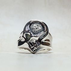 925 Silver skull ring ALL SIZES AVAILABLE.... JUST TELL ME THE SIZE YOU NEED. If you have any questions please send me an e-mail Item only by request and is made in the size you want Working time: 5 to 7 working days. If you want customize the ring, let me know. I can engrave the back outer band For a little more money, you can have a unique and exclusive jewelry. Shipping:- All the parcels will be shipped within 3 days of purchase... Payment:- We accept payment through PAYPAL only. Return:- if you are not satisfied with our product, you may return your order within 14 days from the date of shipment received. The item must be returned in its original condition With Original Packing. Shipping charges are not refundable and Return Shipping Charges Will Also Be Borne By Buyer. Feedback:- Your Silver Skull Ring, Jewellery Wedding, Biker Jewelry, Jewelry Mens, Keith Richards, Mens Ring, Exclusive Jewelry, Skull Ring, Ring Unique