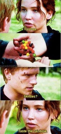 the twilight saga movie scene with two people eating fruit and one person looking at something