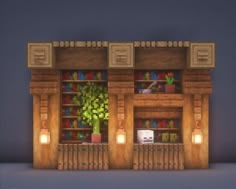 Minecraft Interior Design Bookshelf, Mc House Interior Ideas, Minecraft Building Ideas House Interior, Minecraft Workstation Design, Inside House Design Minecraft, Minecraft House Inspo Interior, Minecraft Cartographer House Interior, Interior House Design Minecraft, Mini Library Minecraft