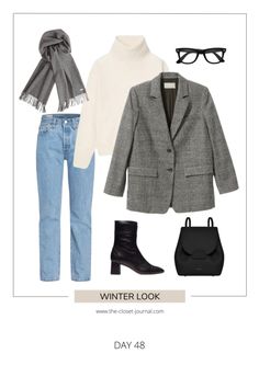 Year of Outfits — The Closet Journal Monochromatic Minimalist Outfit, Casual Work Outfits Women, Outfit Formulas