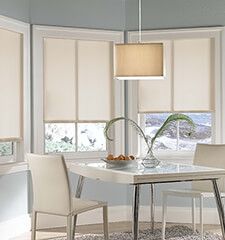 a white table and chairs in a room