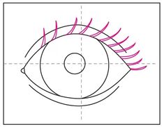 how to draw an eye step by step