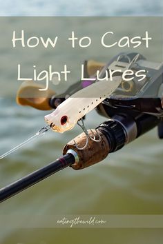 a fishing rod with the words how to cast light lures