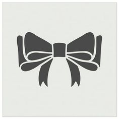 a black and white bow on a light gray background with the word,'bows'written below it