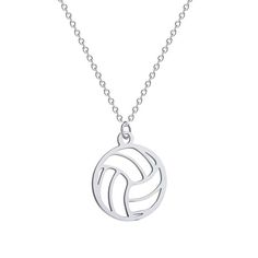 PRICES MAY VARY. MATERIAL: Stainless steel material,Adjustable chain design.Chain length:17.7in, Weight：2.2g , Pendant Size：1.3x1.3cm. DESIGN: Movement represents life and vitality,If you are a volleyball or sports person,This lovely volleyball necklace is perfect for you. PERFECT GIFT:You can give it directly as a gift to your lover, Husband, boyfriend, colleague, good friend,or yourself! Or just give the most special person in your life as a surprise gift to remind her/him how much you care ab Volleyball Necklace, Sports Person, Necklace Cute, Ball Necklace, Chain Design, Surprise Gift, Girls Necklaces, Special Person, Surprise Gifts