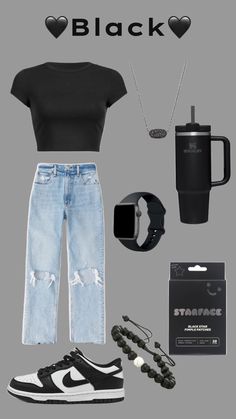 #follow #viral Summer Outfit Inspiration, Black Star, Outfit Inspirations, Black