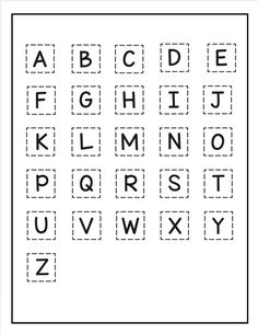 the alphabet worksheet for children to learn how to read and spell it out