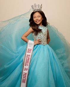 asian pageant queen in blue ballgown with crown and banner Junior Miss Pageant, Miss Pageant, Princess Photo, Portfolio Images, Prom Pictures, Outdoor Photoshoot