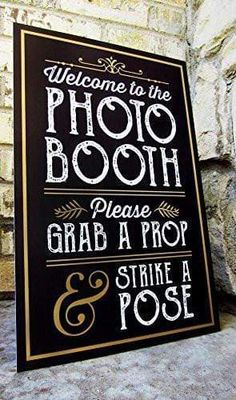 Grab a Prop Strike a Pose Photo Booth Sign | King Props Grab A Prop And Strike A Pose, Photo Booth Ideas Events Party Backdrops, Selfie Stand Ideas For School, Birthday Photo Booth Ideas, 40th Birthday Photo Booth, Disco Interior, Photo Booth Setup, Foto Booth, Photo Booth Business