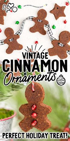 the vintage cinnamon ornaments are perfect holiday treat