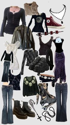 Witchy Y2k Outfits, Y2k Whimsigoth Outfits, Grunge Club Outfits, Whimsigoth Fall, Mesh Outfit, Rad Clothes, 2000s Outfits