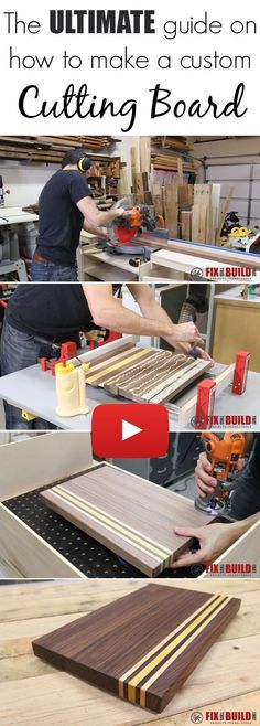 how to make a custom cutting board with the help of an expert woodworking student