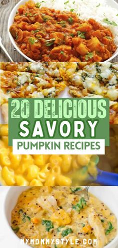 20 delicious savory pumpkin recipes that are perfect for fall and thanksgiving dinners